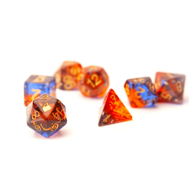 A Trip Away Inn Resin Polyhedral Dice Set