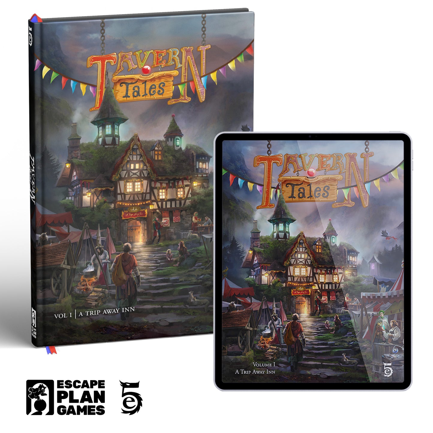 Tavern Tales Vol. 1 Hardcover (PDF & Map Pack Included in Purchase)