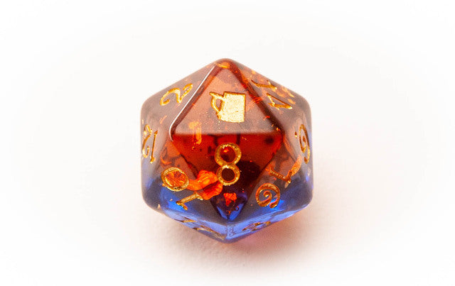 A Trip Away Inn Resin 20 sided die
